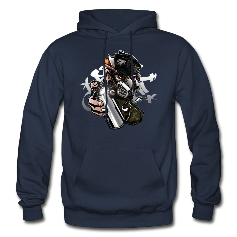 Graffiti Artist Mask Hoodie - navy