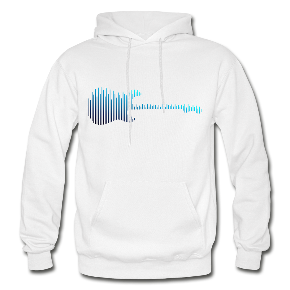 Guitar Equalizer Hoodie - white