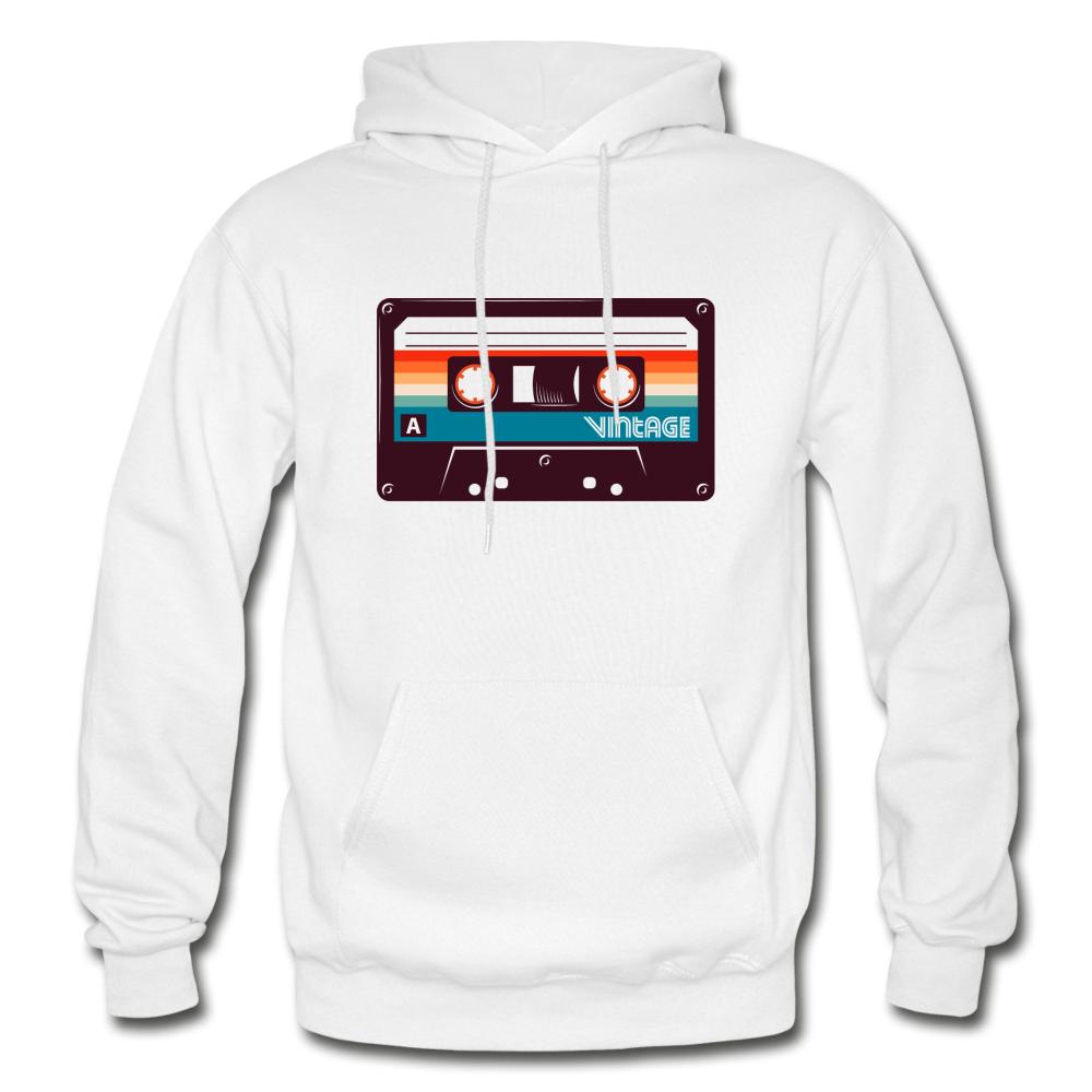 Vintage Cassette Hoodie - white