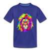 Colorful Lion Kids T-Shirt - royal blue
