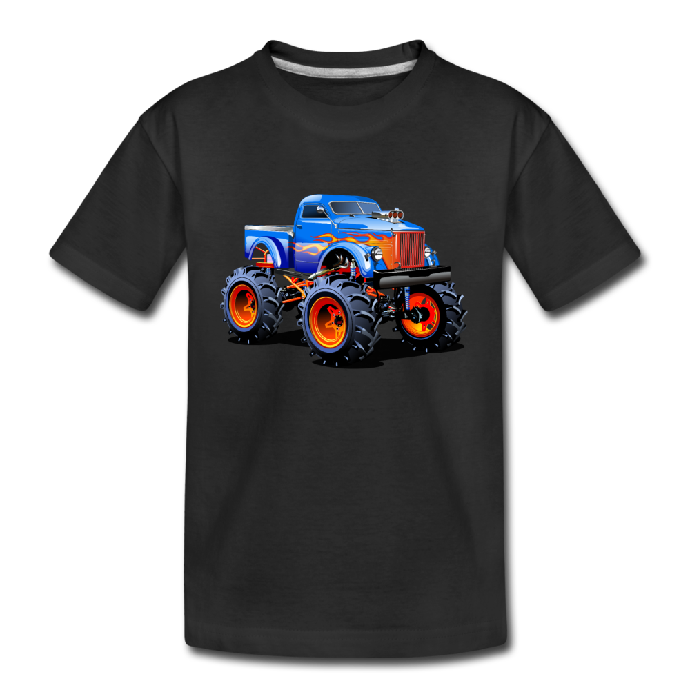 Monster Truck Kids T-Shirt - black