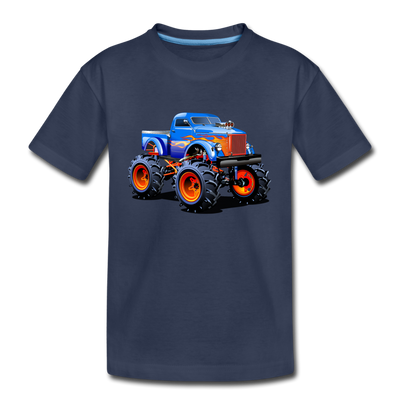 Monster Truck Kids T-Shirt - navy