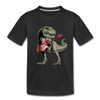 Guitar Dinosaur Kids T-Shirt - black