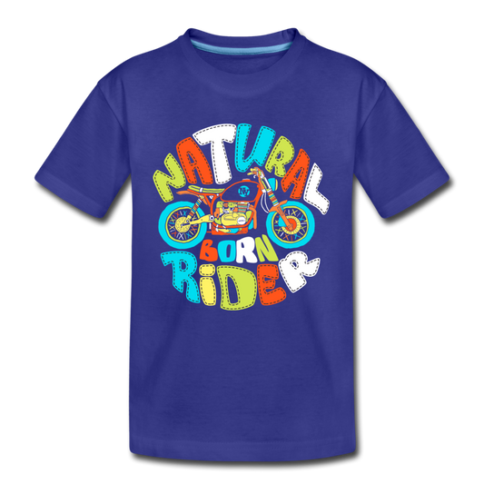 Natural Born Rider Kids T-Shirt - royal blue