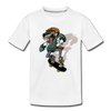 Skater Wolf Kids T-Shirt - white