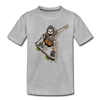 Skeleton Skater Kids T-Shirt - heather gray