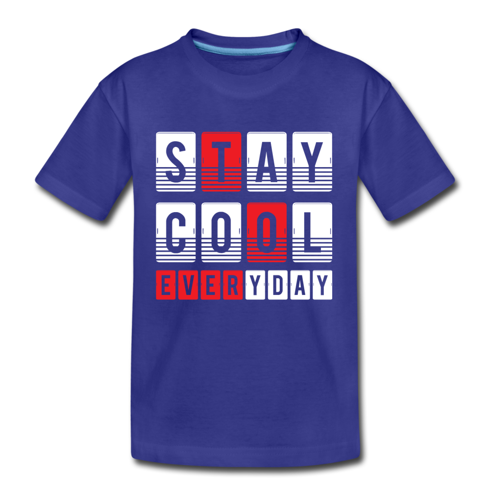 Stay Cool Every Day Kids T-Shirt - royal blue