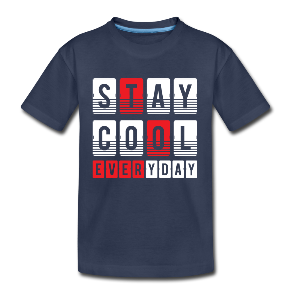 Stay Cool Every Day Kids T-Shirt - navy