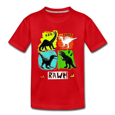 Dinosaurs Kids T-Shirt - red