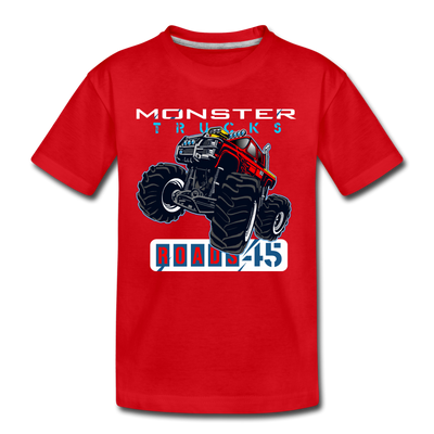 Monster Truck Kids T-Shirt - red