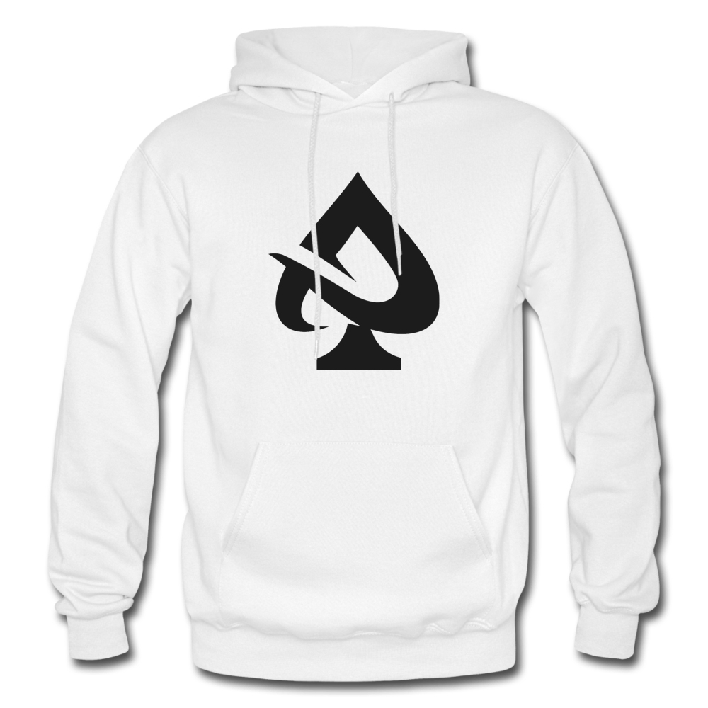 Tribal Spade Hoodie White - white