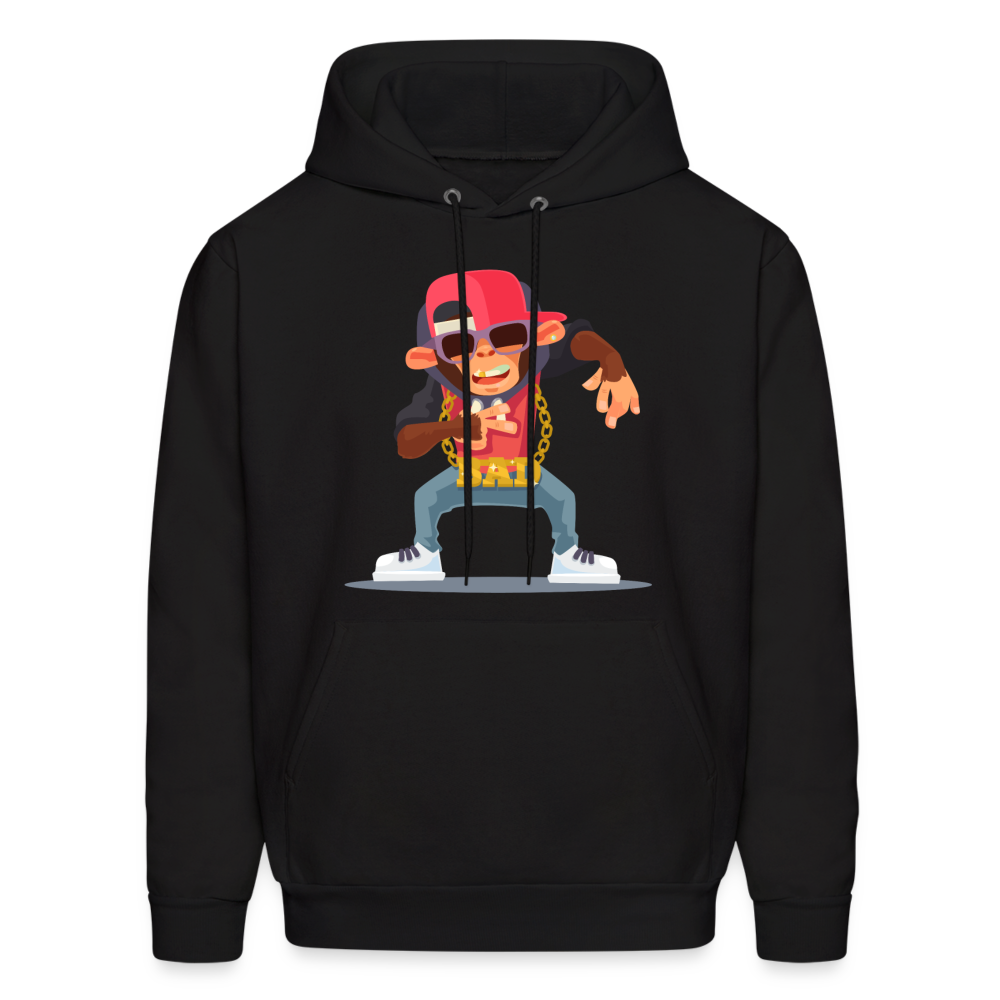 Hip Hop Monkey Hoodie - black