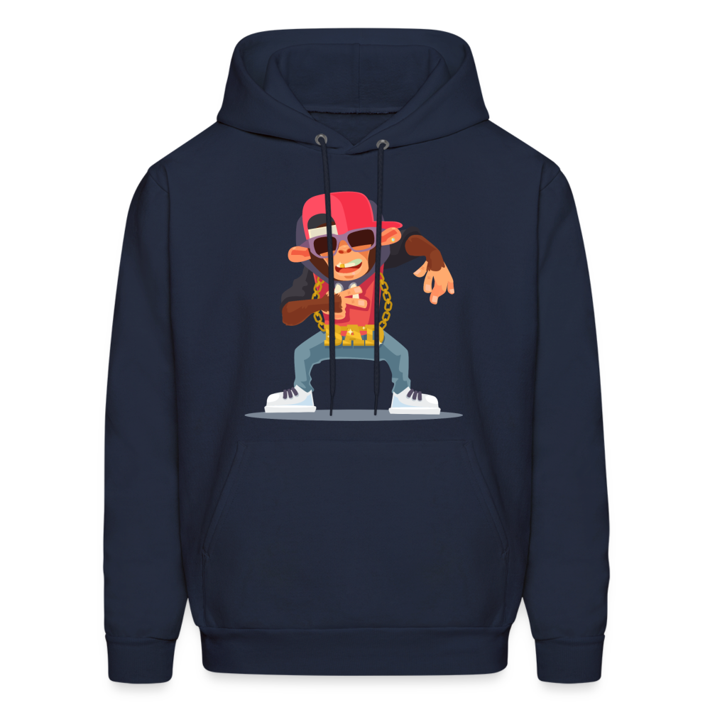 Hip Hop Monkey Hoodie - navy
