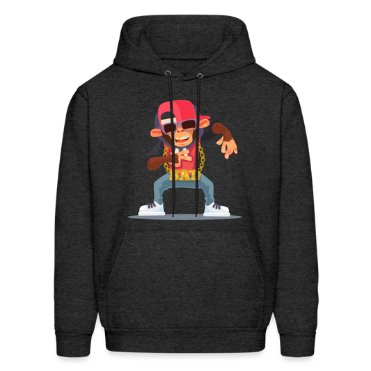 Hip Hop Monkey Hoodie - charcoal grey