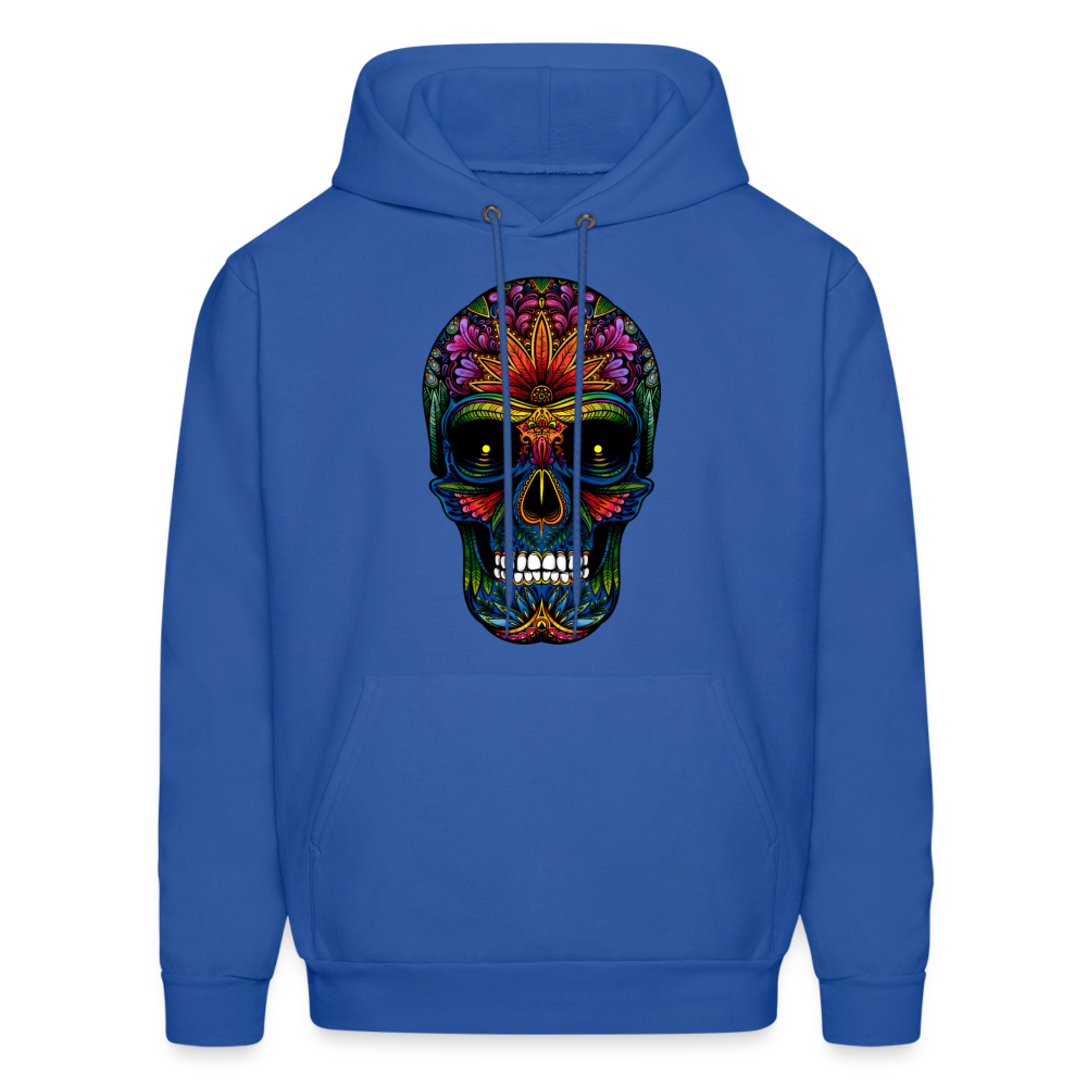 Colorful Sugar Skull Hoodie - royal blue