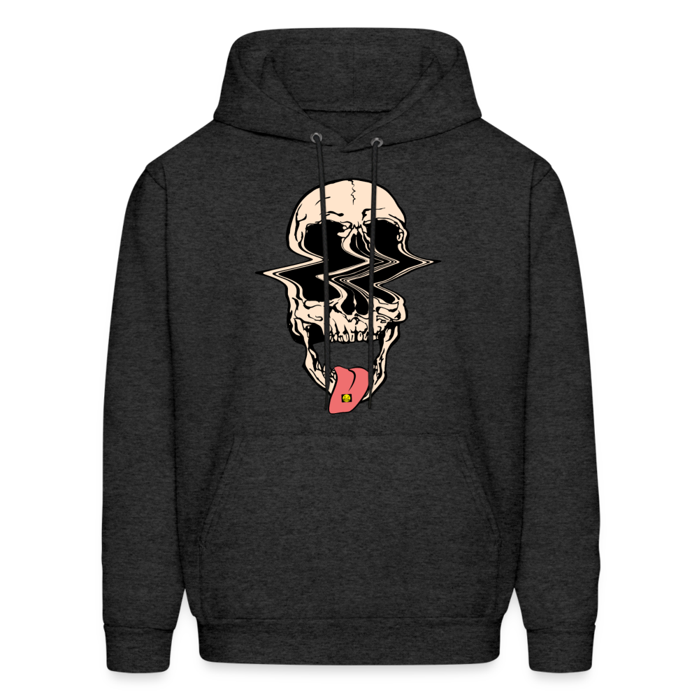 Acid Skull Hoodie - charcoal grey