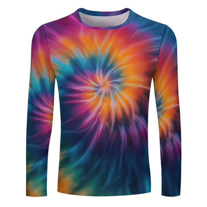 Colorful Tie Dye Print Long Sleeve T-shirt