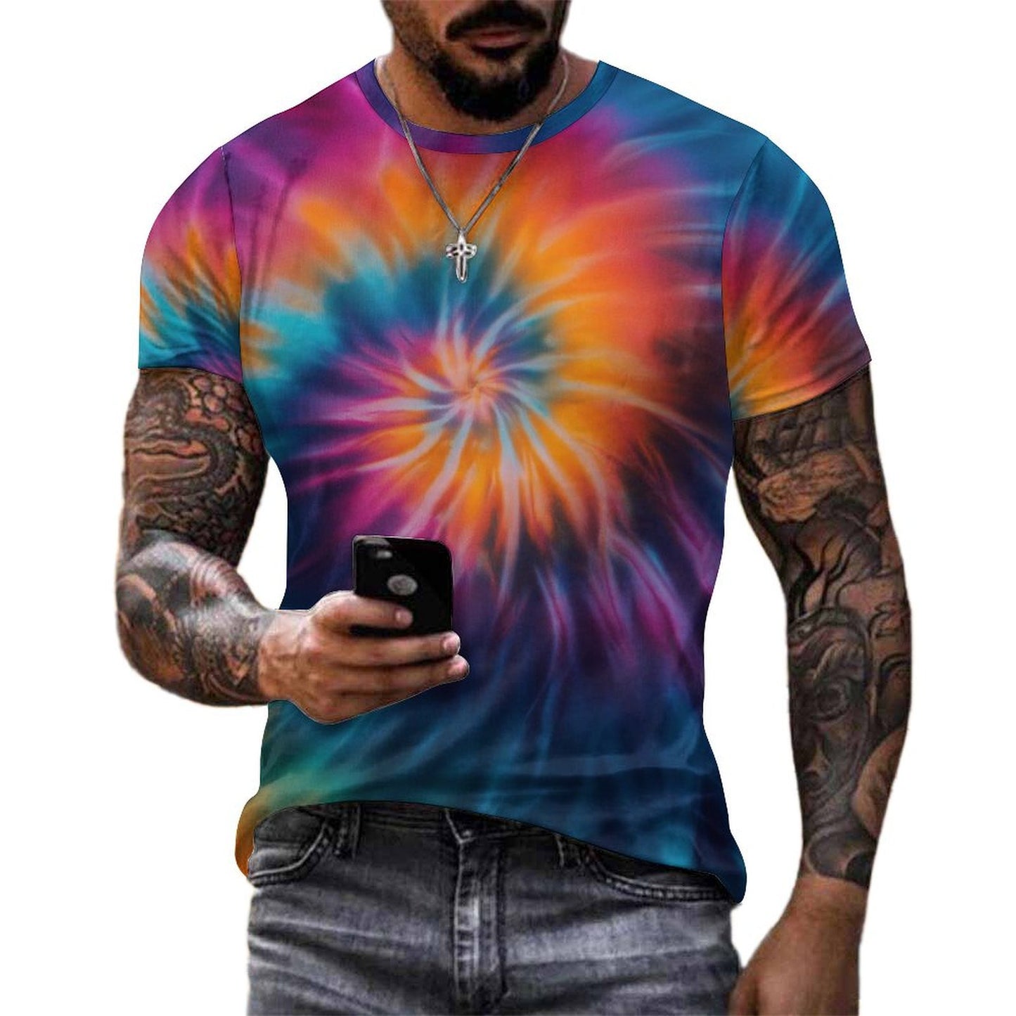 Colorful Tie Dye Print T-Shirt