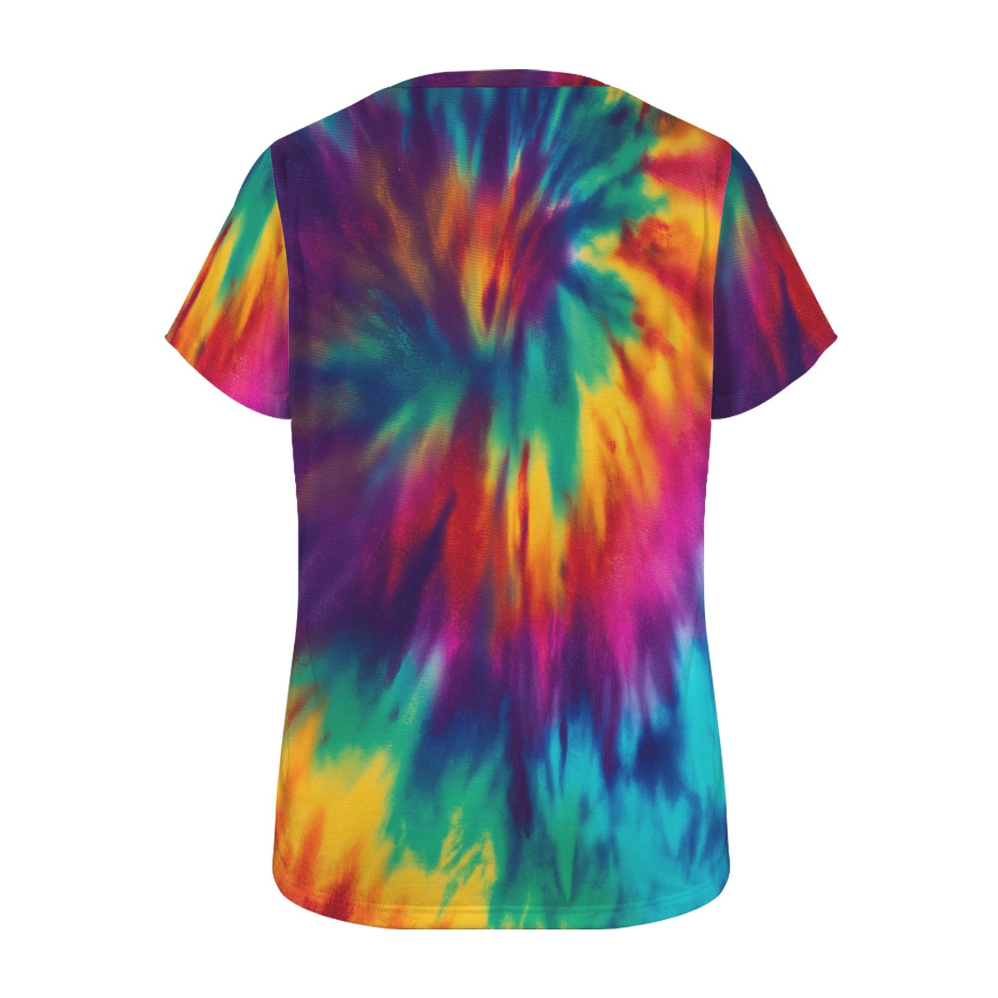Colorful Abstract Tie Dye Print Women's T-Shirt