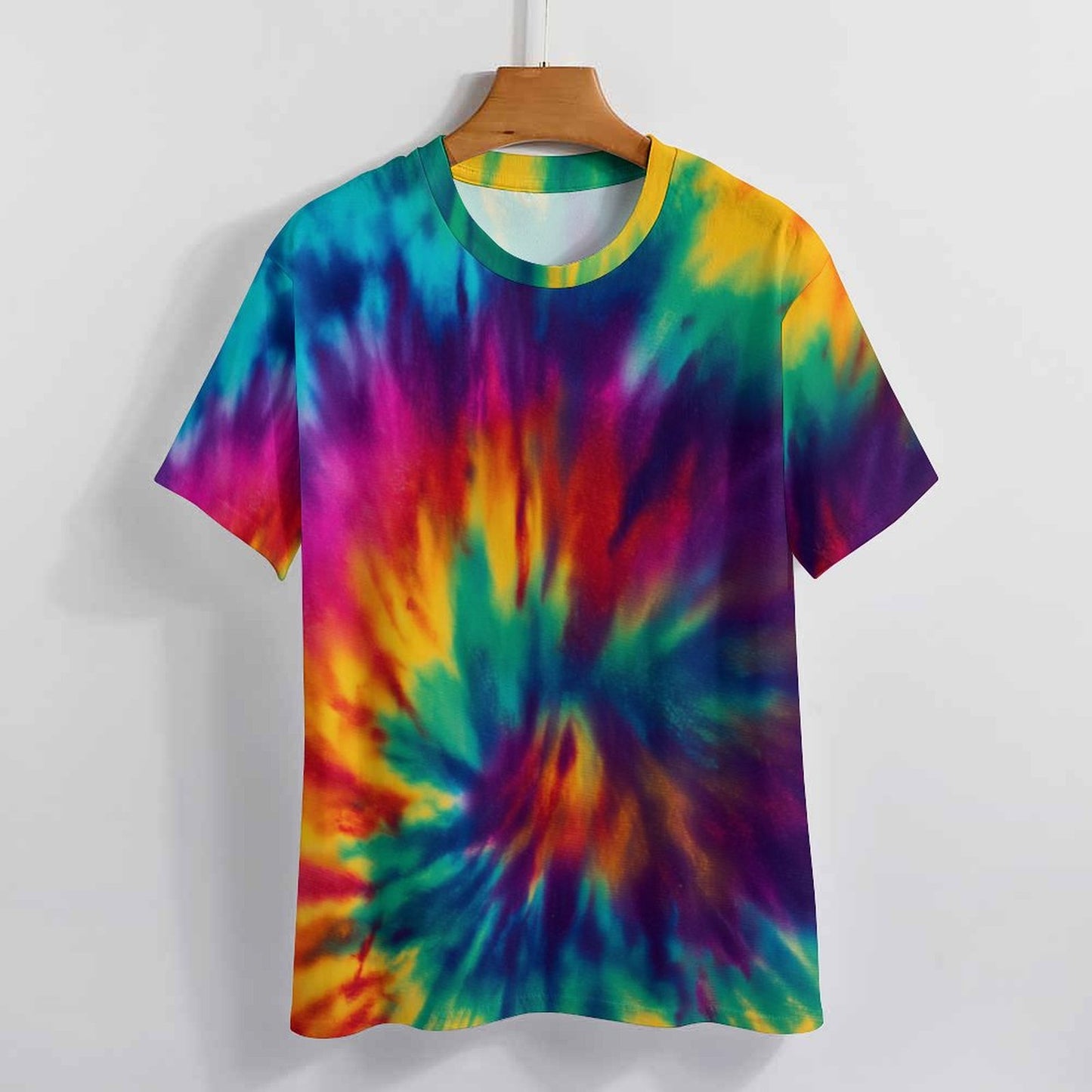 Colorful Abstract Tie Dye Print T-Shirt