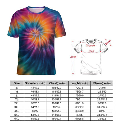 Colorful Tie Dye Print T-Shirt