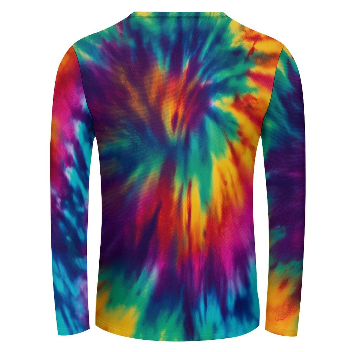 Colorful Abstract Tie Dye Print Long Sleeve T-shirt