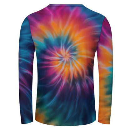 Colorful Tie Dye Print Long Sleeve T-shirt