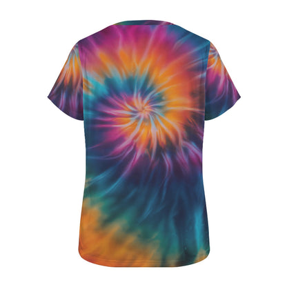Colorful Tie Dye Print Women's T-Shirt