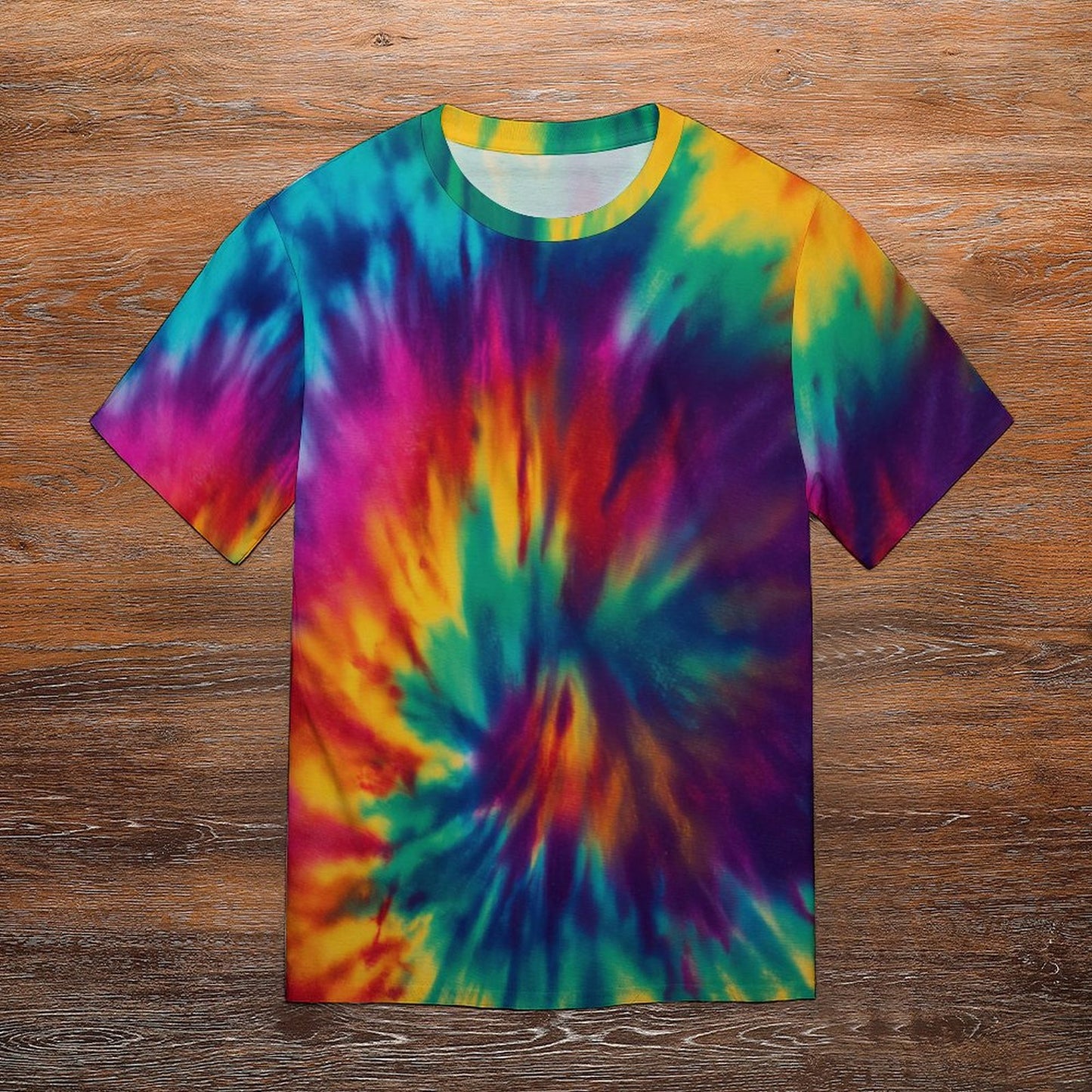 Colorful Abstract Tie Dye Print T-Shirt