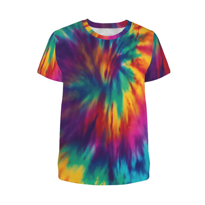 Colorful Abstract Tie Dye Print Women's T-Shirt