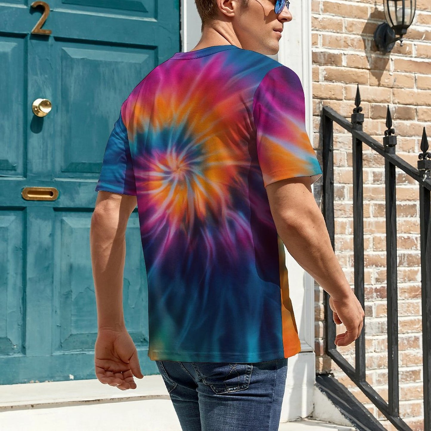 Colorful Tie Dye Print T-Shirt
