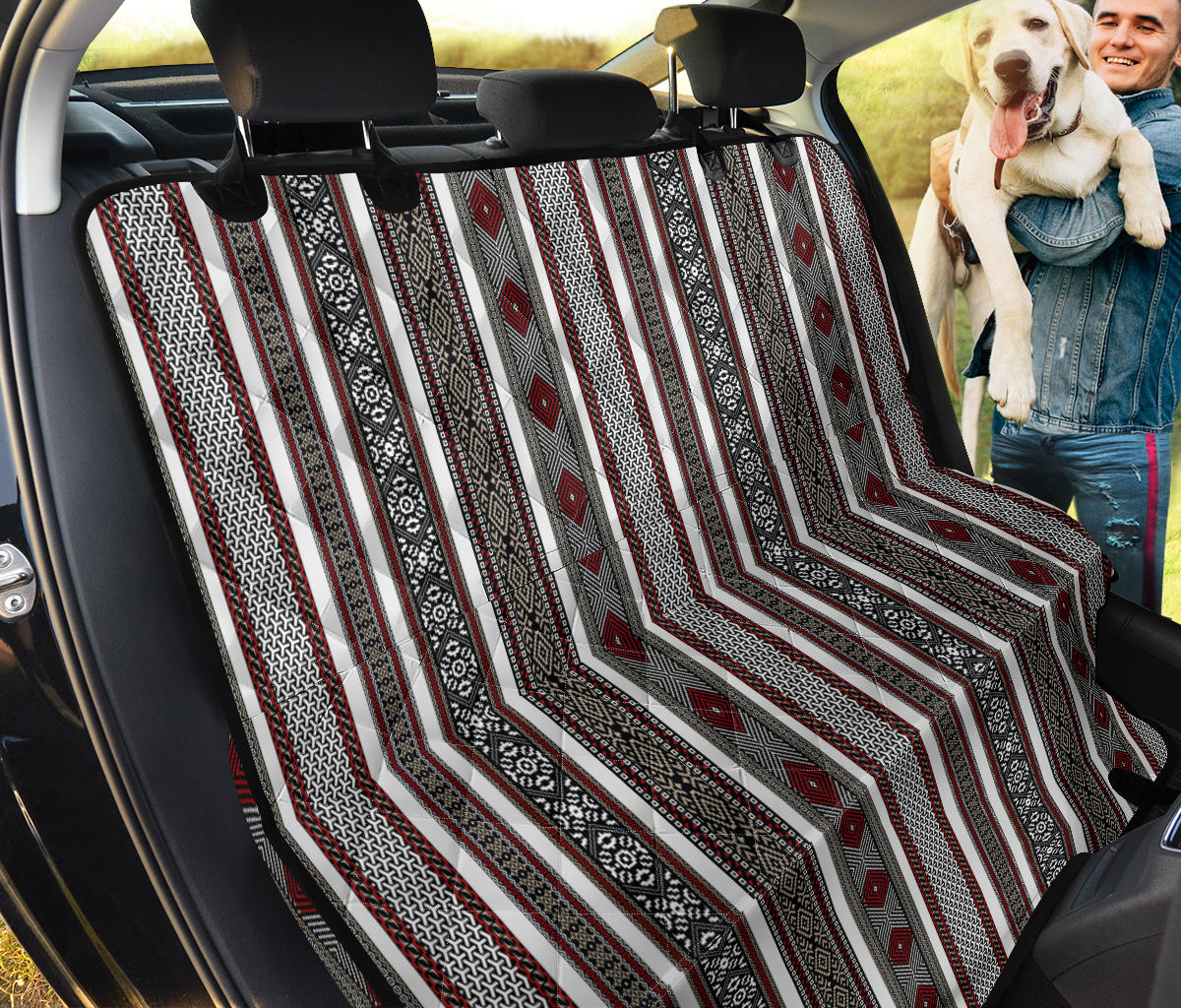 Stripe Decor Car Back Seat Pet Cover