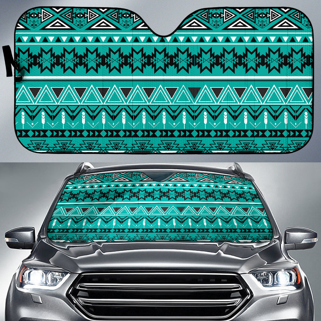 Teal Aztec Sun Shades