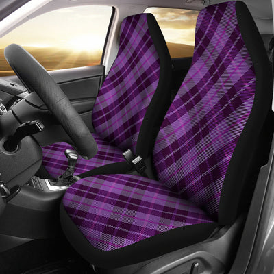 Purple Plaid Car seat Covers