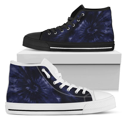 Navy Tie Dye High Top Shoes