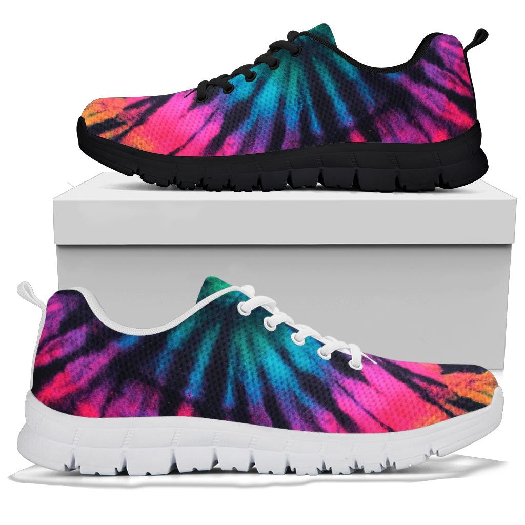 Fluorescent Tie Dye Sneakers
