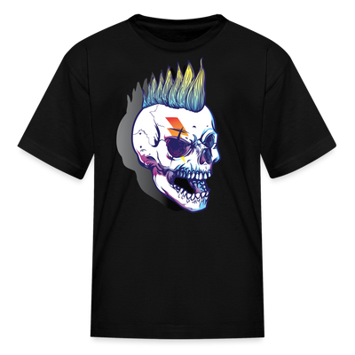 Punk Rockstar Skull Kids T-Shirt - black