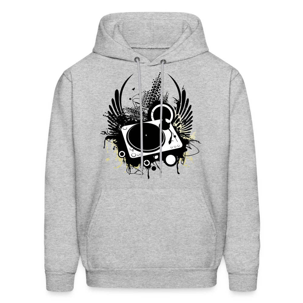 Turntable Wings Hoodie - heather gray