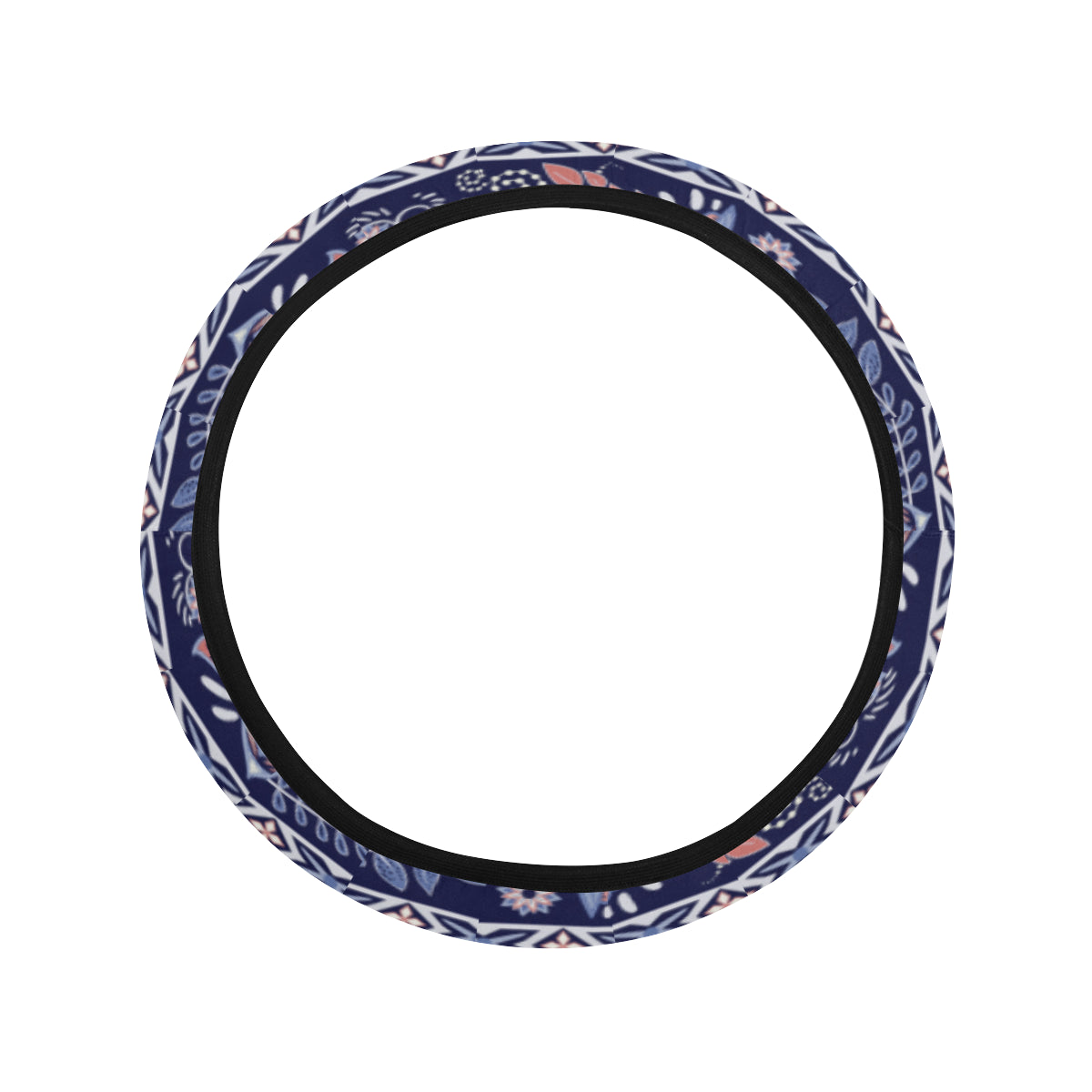 Blue Elegant Decor Steering Wheel Cover