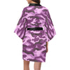 Purple Camouflage Kimono Robe