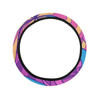 Colorful Psychedelic Decor Steering Wheel Cover