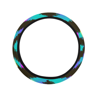 Neon Tribal Pattern Steering Wheel Cover