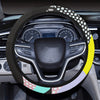 Colorful Diagonal Abstract Steering Wheel Cover