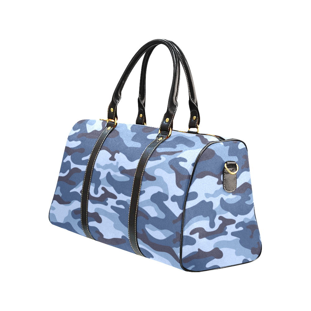 Blue Camouflage Travel Bag