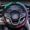 Colorful Abstract Art Car Steering Wheel Cover