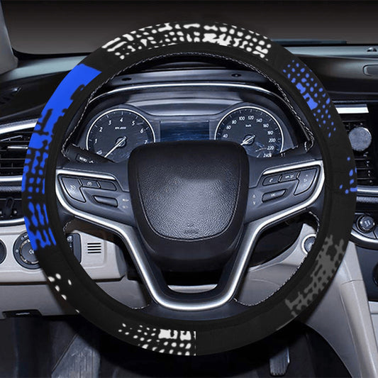 Abstract Blocks Steering Wheel Cover