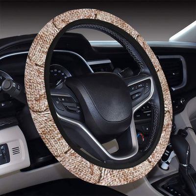 Knit-Print Stripes Steering Wheel Cover