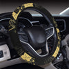 Black & Gold Oriental Steering Wheel Cover