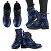 Navy Blue Dragonflies Womens Boots