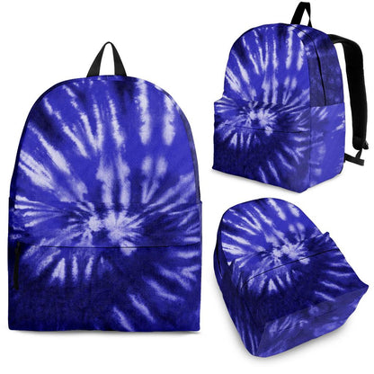 Royal Blue Tie Dye Print Backpack